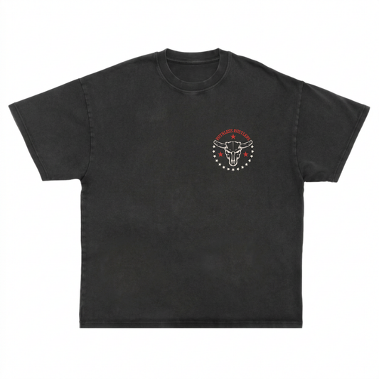 T-SHIRT SURDIMENTIONNÉ KISS MY BOOTS | Noir acid