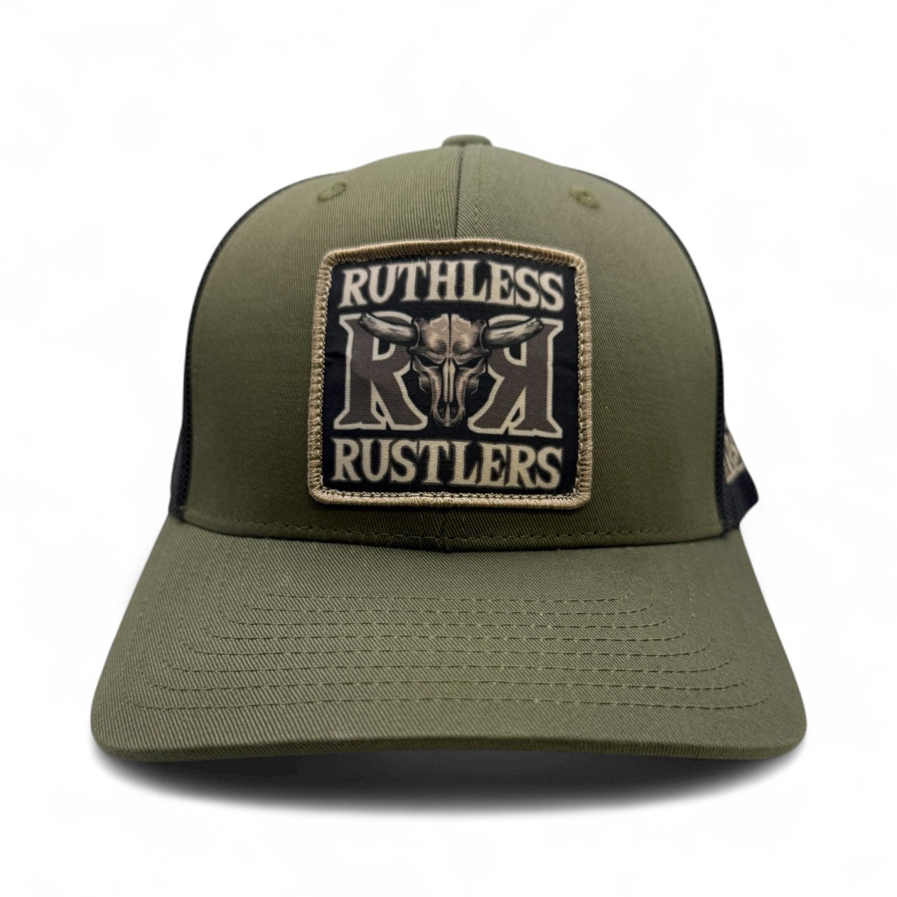 Ruthless Rustlers RR Bold Trucker Cap | Loden/Black