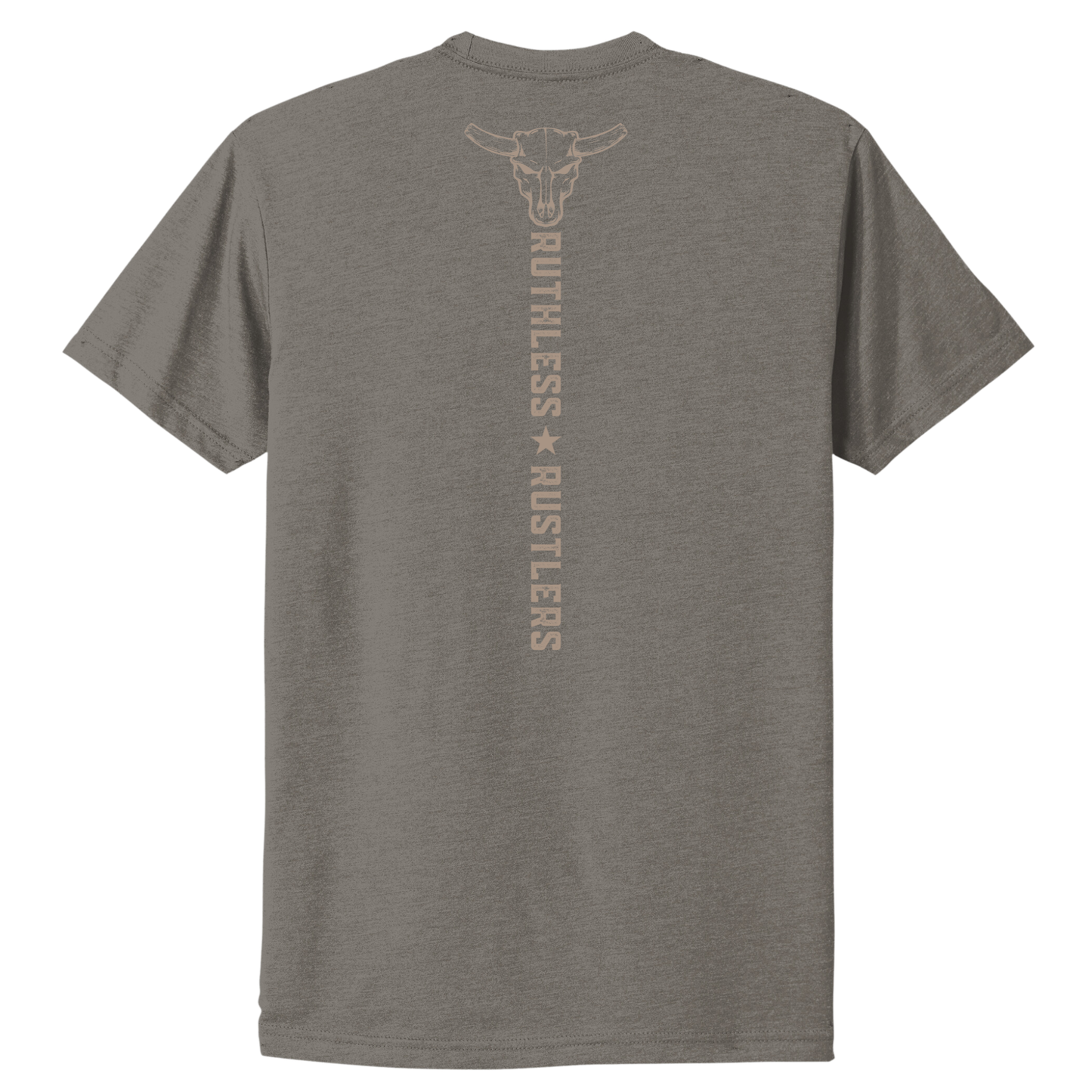 T-SHIRT AUTHENTIC WESTERN | Gris chaud