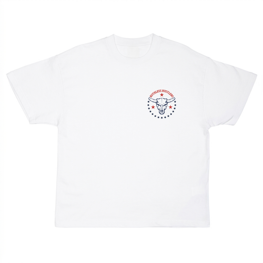 T-SHIRT SURDIMENTIONNÉ KISS MY BOOTS | Blanc