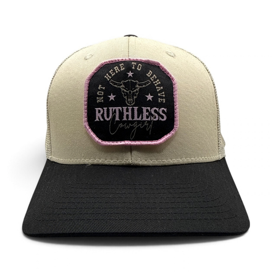 CASQUETTE NOT HERE TO BEHAVE | Beige/Noir