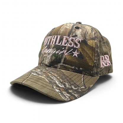 RUTHLESS COWGIRL WOOD CAMO CAP