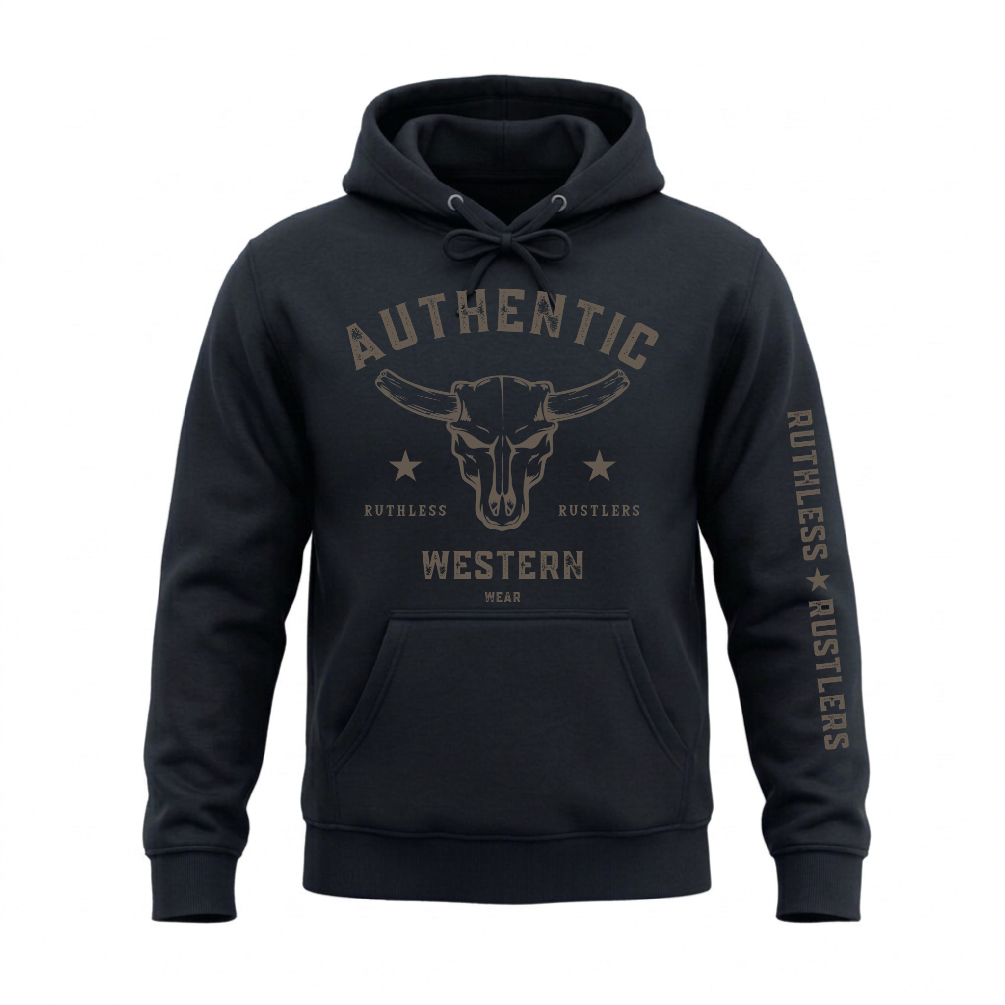 AUTHENTIC WESTERN HOODIE | Storm Blue – Ruthless Rustlers