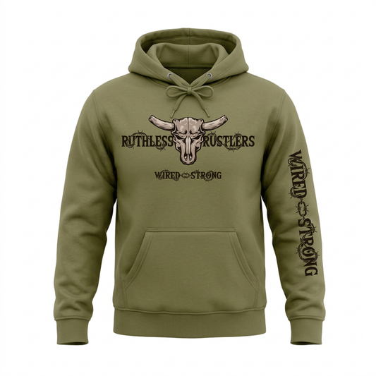 COTTON OUATÉ À CAPUCHON WIRED STRONG | Vert armée