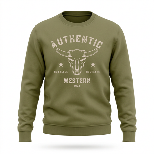 COTTON OUATÉ AUTHENTIC WESTERN | Vert armée