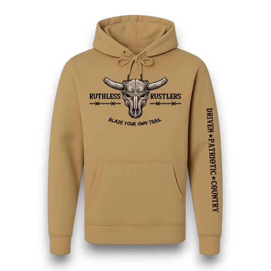 Hoodie Ruthless Rustlers Barbed Wire