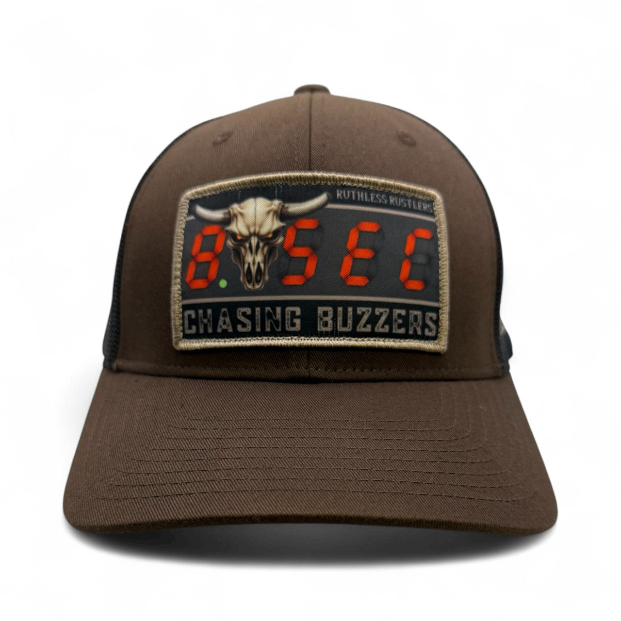 Ruthless Rustlers 8 Seconds Trucker Cap | Brown/Black