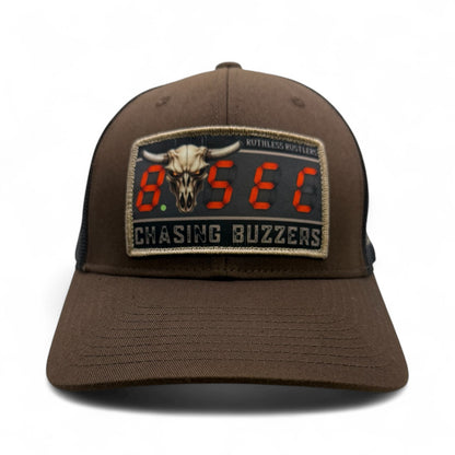 Ruthless Rustlers 8 Seconds Trucker Cap | Brown/Black