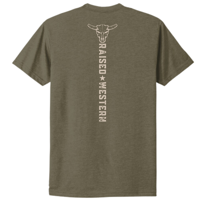COUNTRY ROOTS T-SHIRT | Army Green