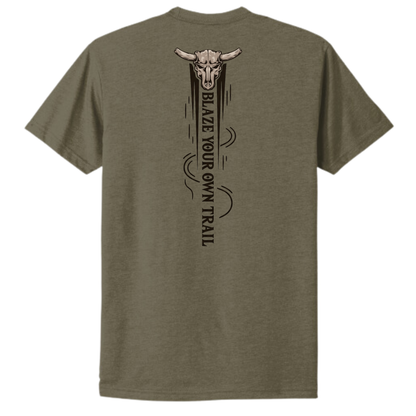 BLAZE YOUR OWN TRAIL T-SHIRT | Army green