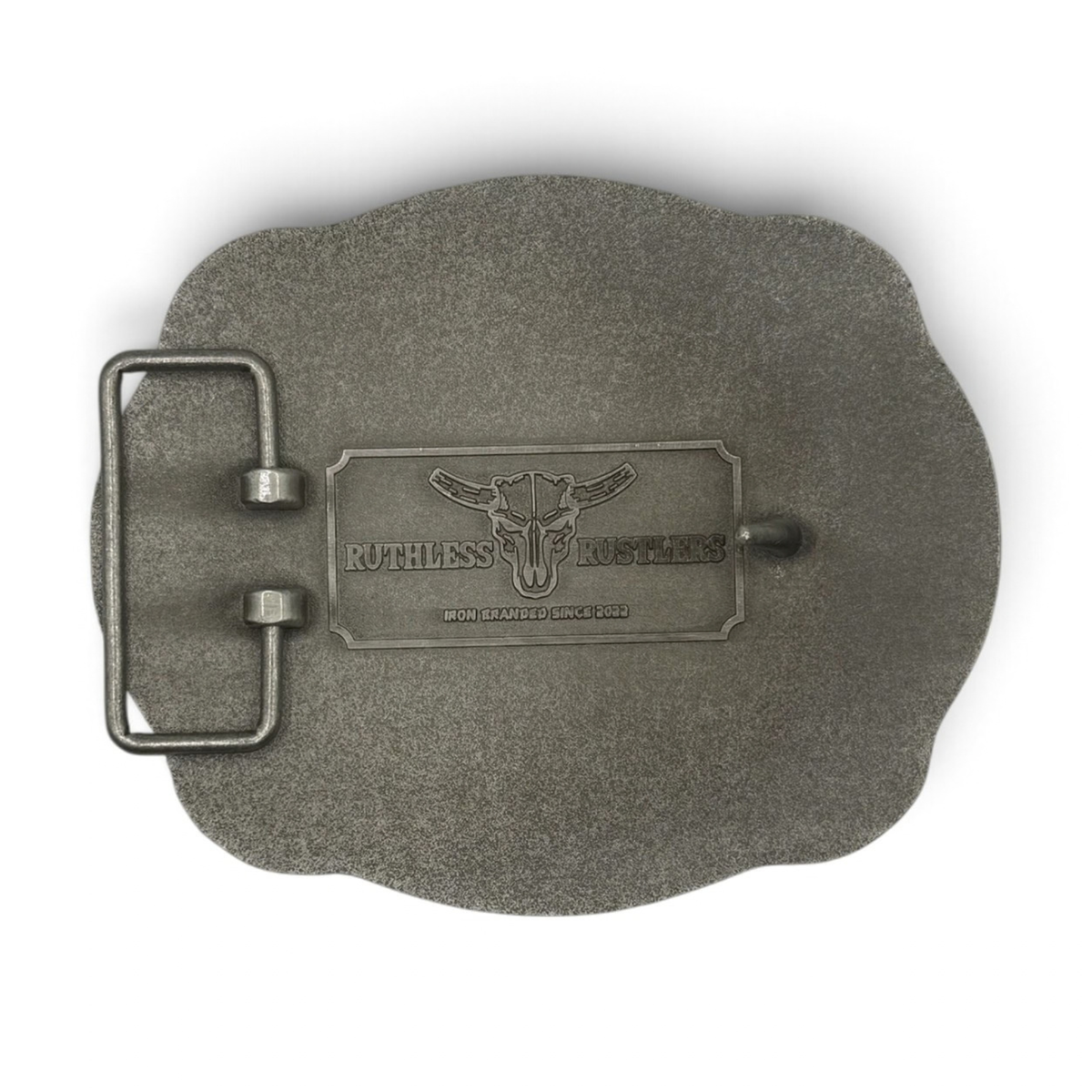 BLAZE YOUR OWN TRAIL BELT BUCKLE | Antique Silver