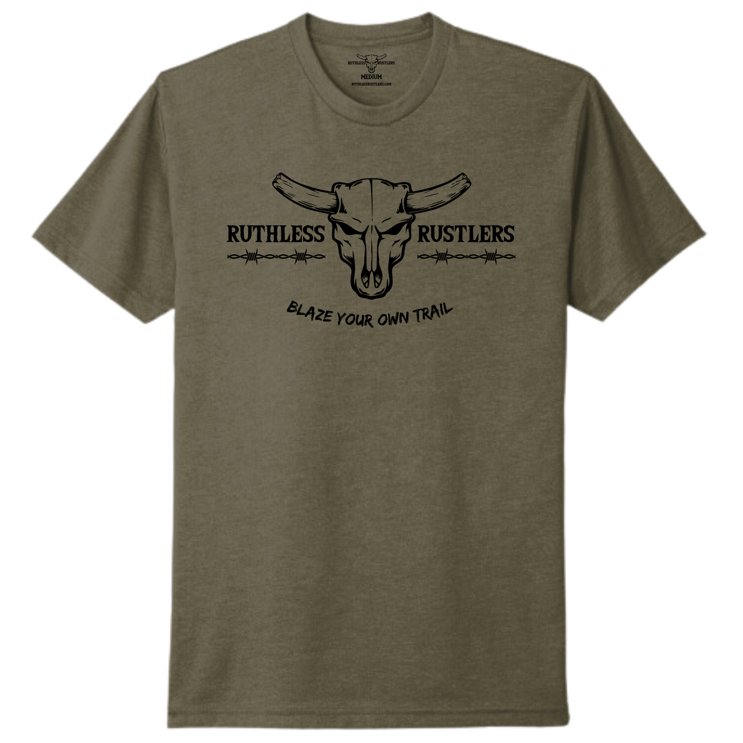 RR Barbed Wire - Unisex T-Shirt | Army Green