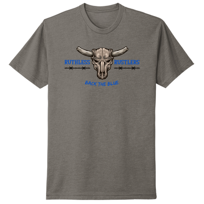 RR Back The Blue - Unisex T-Shirt | Warm Grey Canada