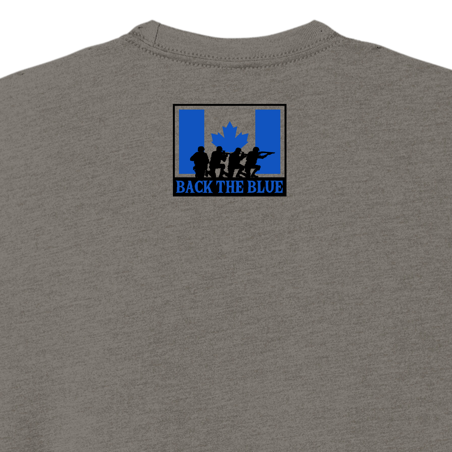 RR Back The Blue - Unisex T-Shirt | Warm Grey Canada