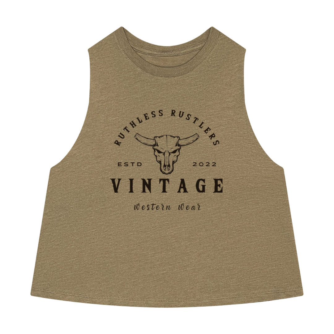 Ruthless Rustlers Vintage Western Wear - Cropped Tank