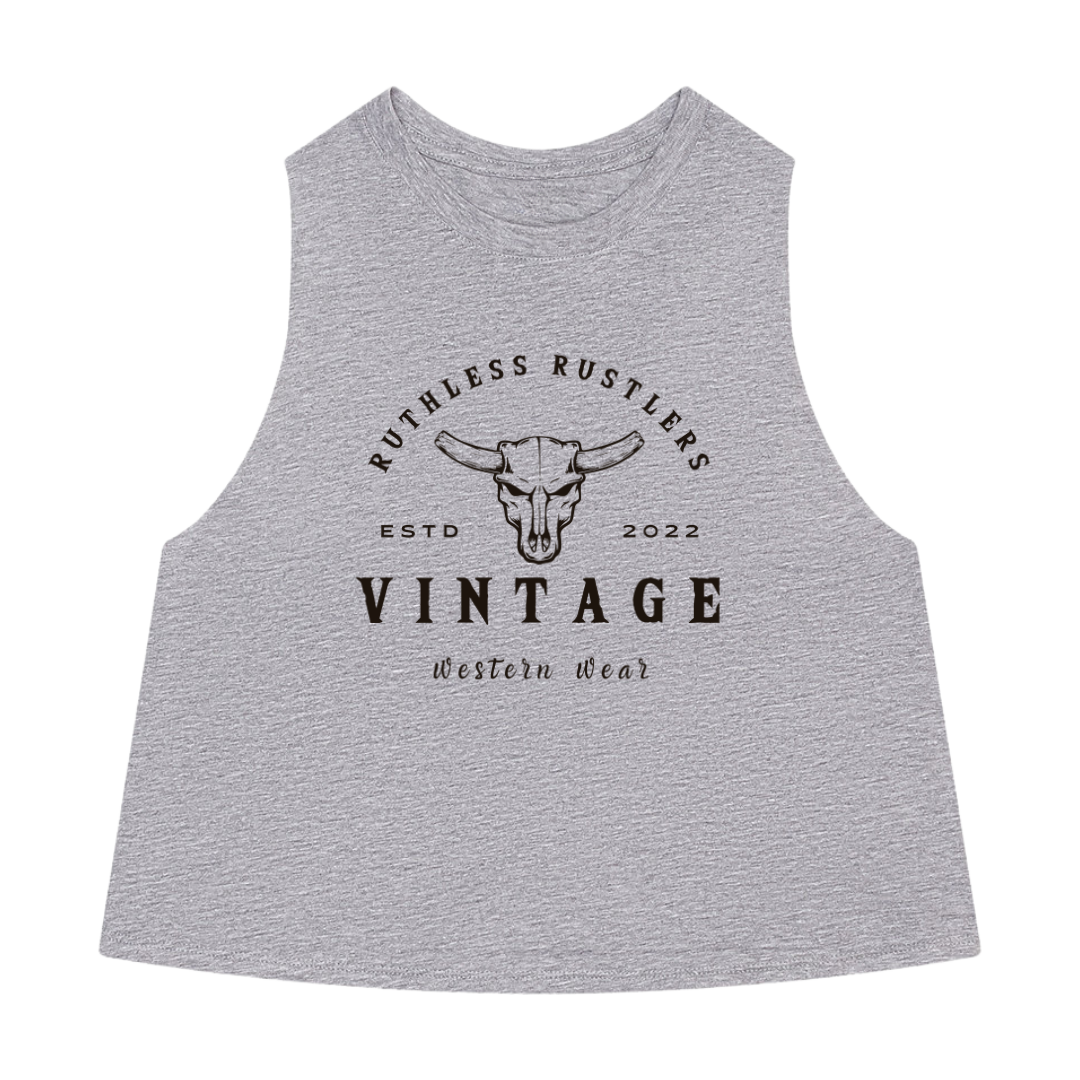 Ruthless Rustlers Vintage Western Wear - Cropped Tank