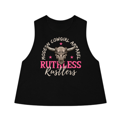Ruthless Rustlers Modern Cowgirl - Cropped Tank