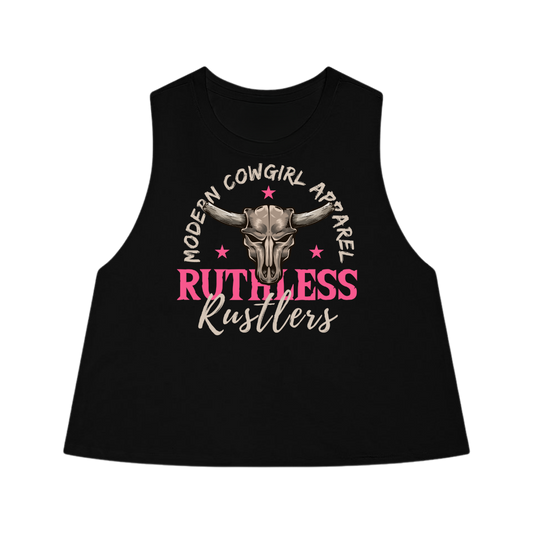 Ruthless Rustlers Modern Cowgirl - Cropped Tank