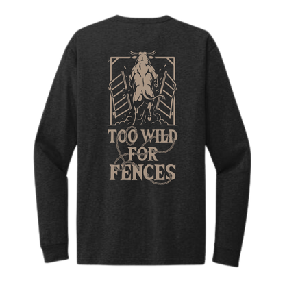 T-SHIRT MANCHES LONGUES RR LIVESTOCK CO.  | Noir