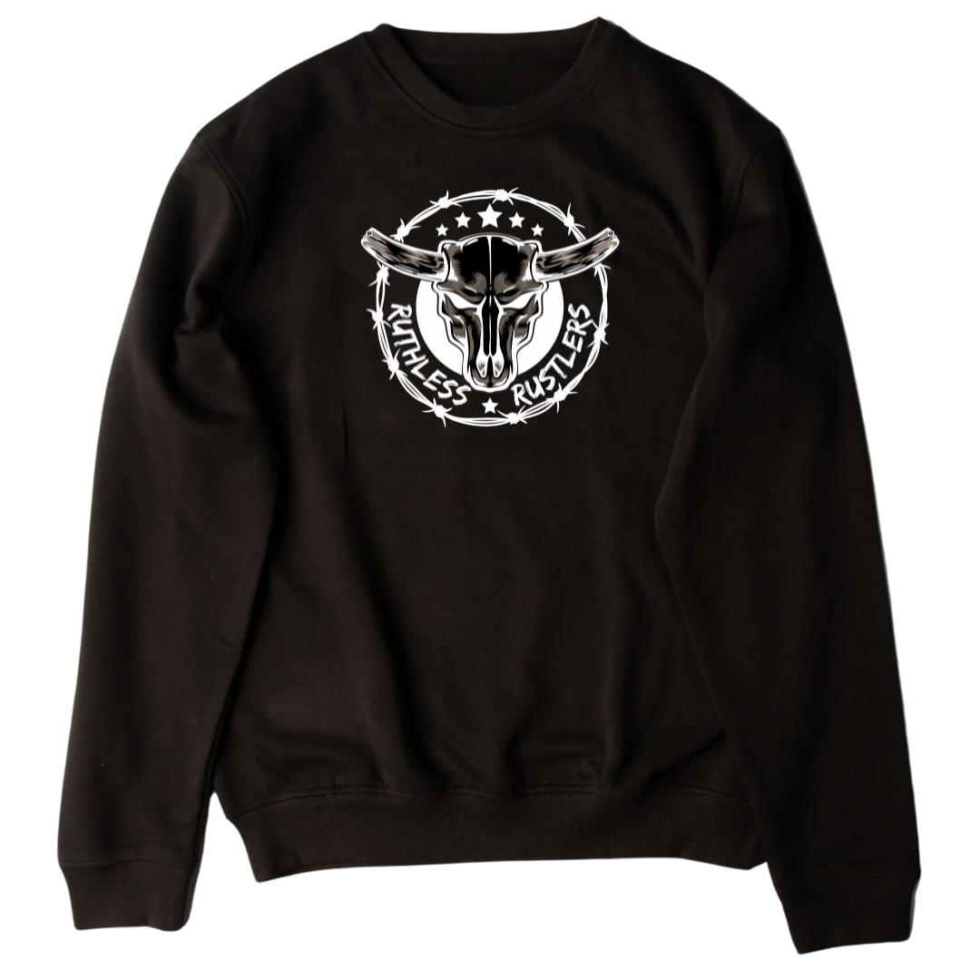 Crewneck Unisexe - RR Rancher | Noir