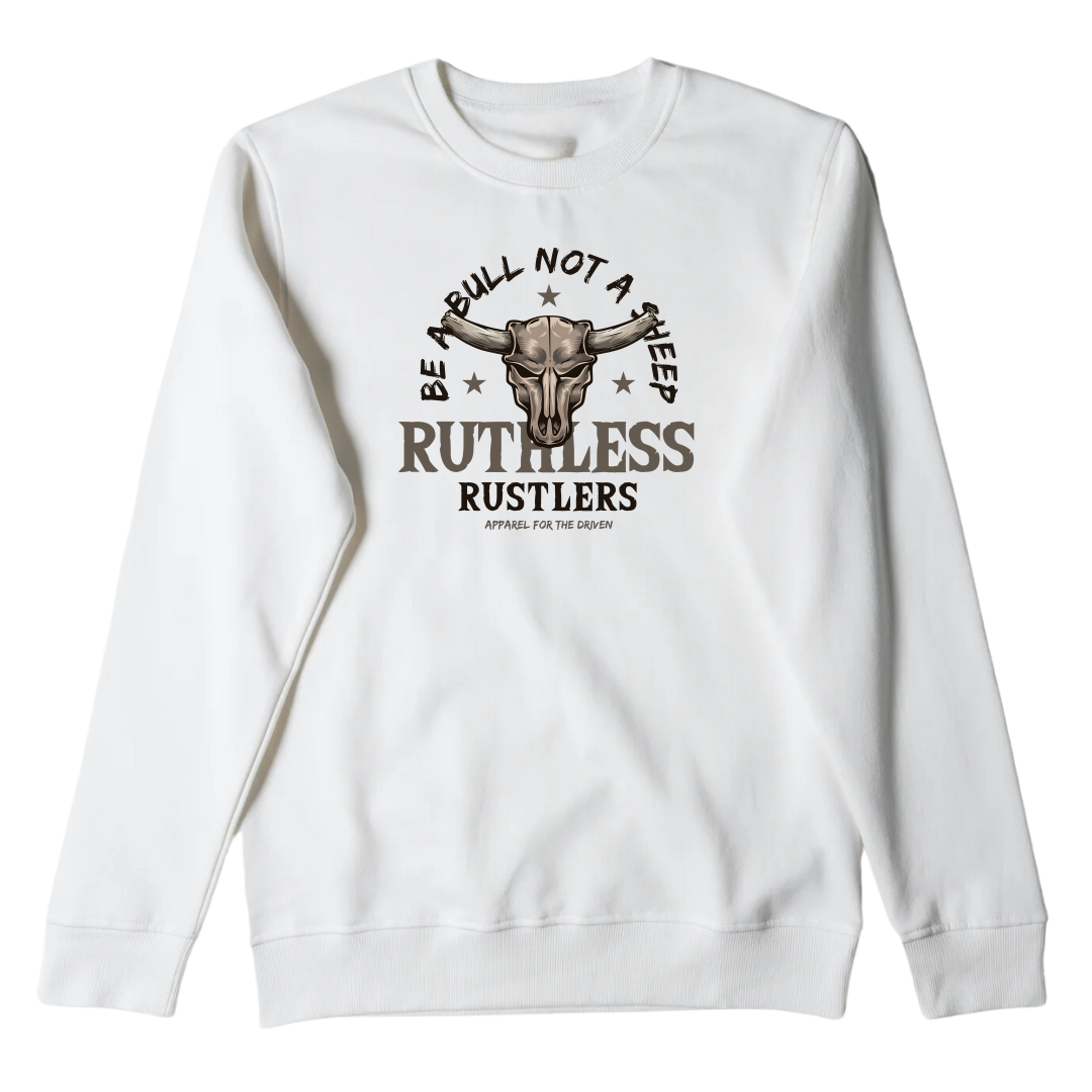 Bull Not Sheep - Unisex Crewneck | White