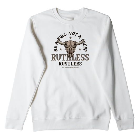 Bull Not Sheep - Unisex Crewneck | White