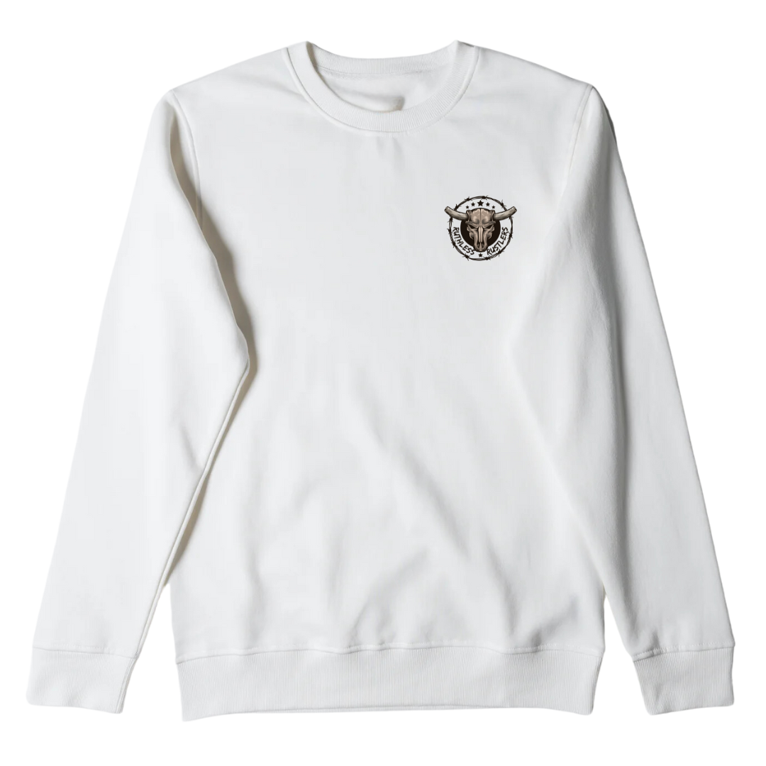 RR Rancher - Unisex Crewneck | White