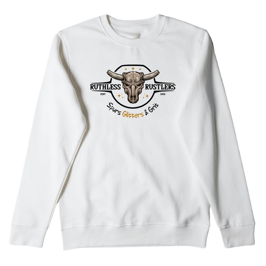 Spurs Glitters & Grit - Unisex Crewneck | White