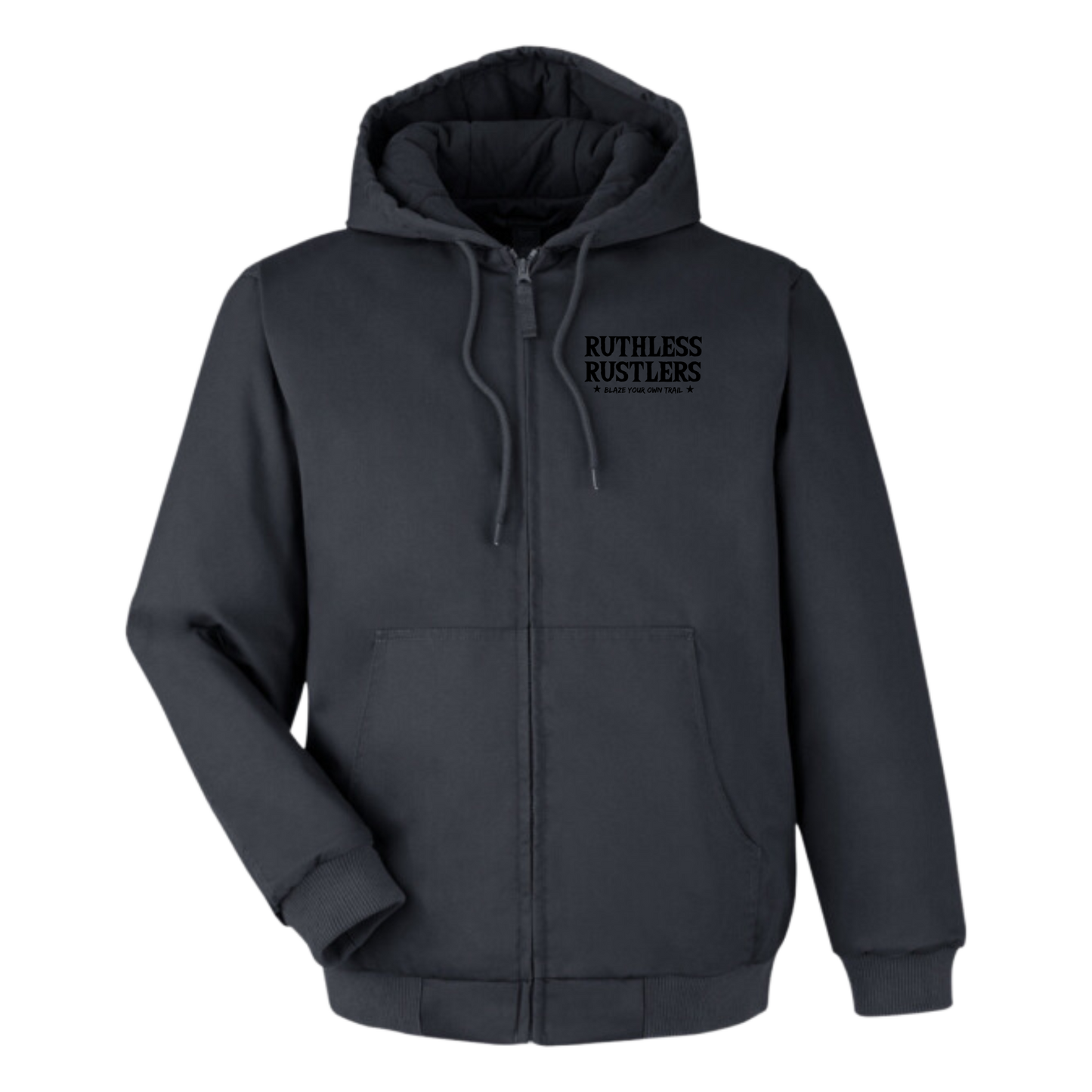 RR Heavyweight Hooded Full-Zip Jacket | Charcoal