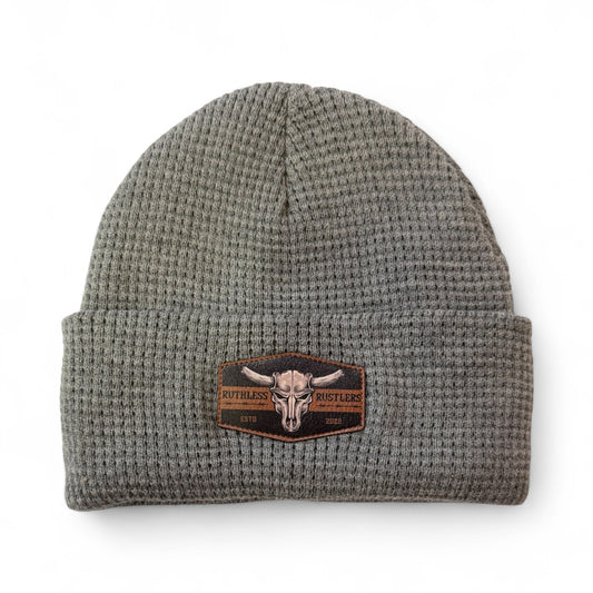 Ruthless Rustlers Waffle Cuff Toque | Grey