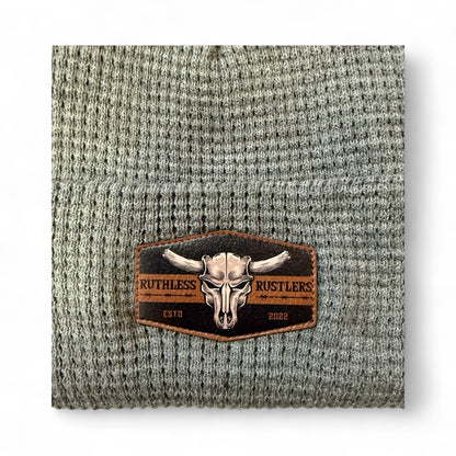 Ruthless Rustlers Waffle Cuff Toque | Grey