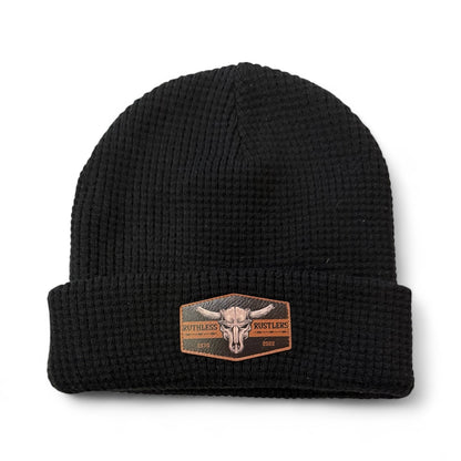 Ruthless Rustlers Waffle Cuff Toque | Black