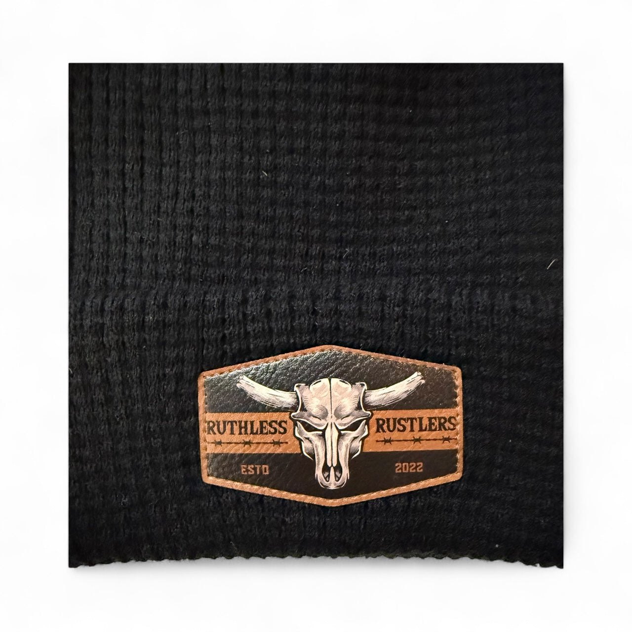 Ruthless Rustlers Waffle Cuff Toque | Black