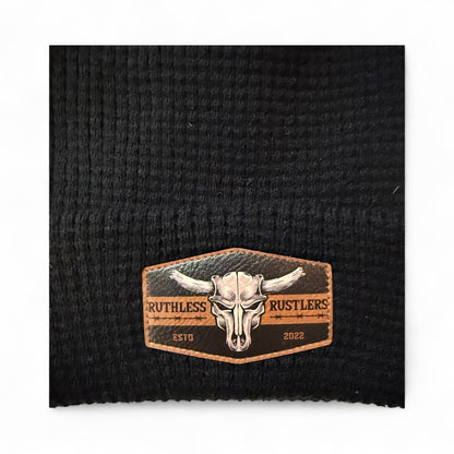 Ruthless Rustlers Waffle Cuff Toque | Black
