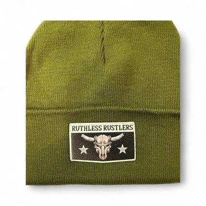 Ruthless Rustlers Cuff Toque | Army Green