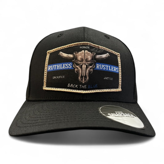 Back The Blue Trucker Cap | Black