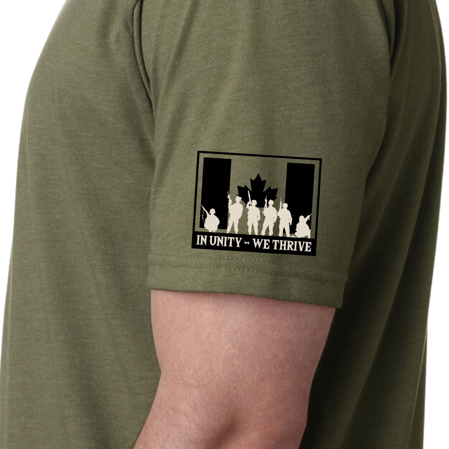 RR In Unity We Thrive - Unisex T-Shirt | Army Green Canada