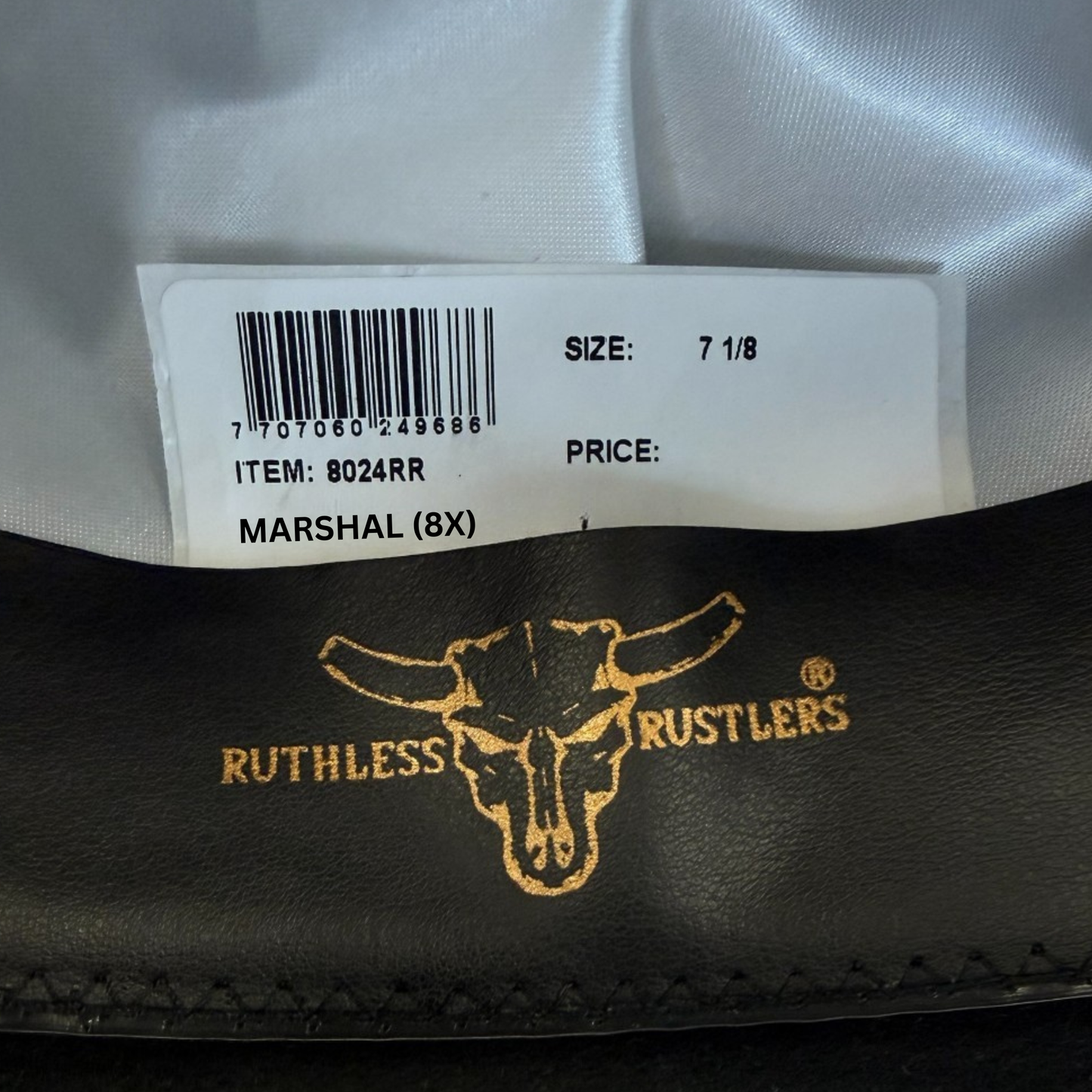 MARSHAL 8X COWBOY HAT | Black Distressed