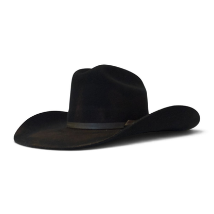 MARSHAL 8X COWBOY HAT | Black Distressed