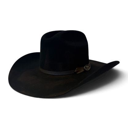 MARSHAL 8X COWBOY HAT | Black Distressed