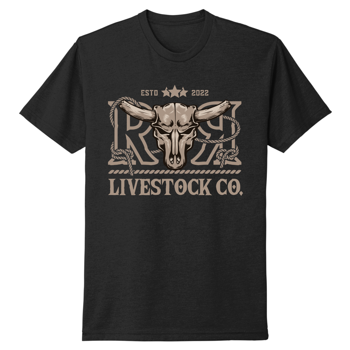 T-SHIRT RR LIVESTOCK CO. | Noir