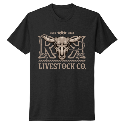 T-SHIRT RR LIVESTOCK CO. | Noir