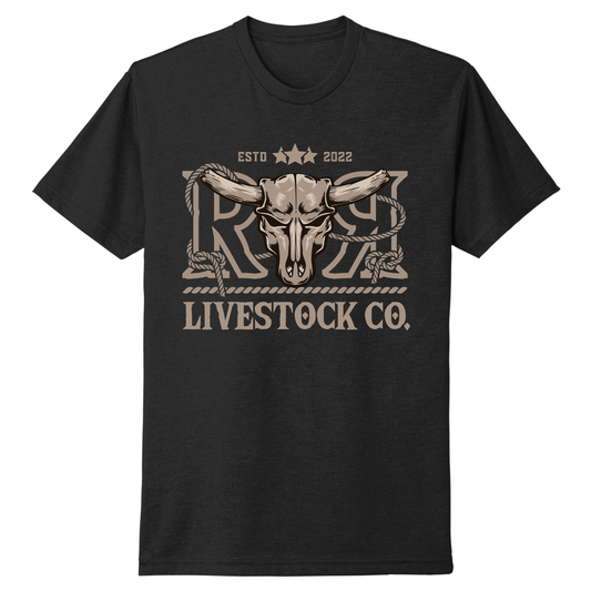 T-SHIRT RR LIVESTOCK CO. | Noir