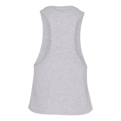 RR Racerback Cropped Tank | Heather Grey