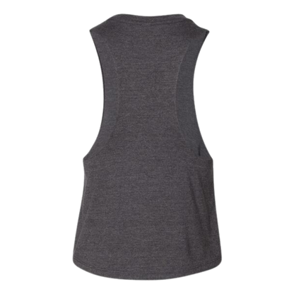 RR Racerback Cropped Tank | Dark Grey