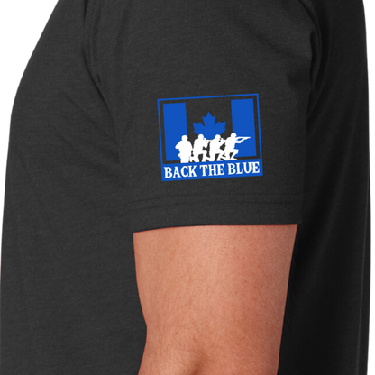 RR Back The Blue - Unisex T-Shirt | Black Canada