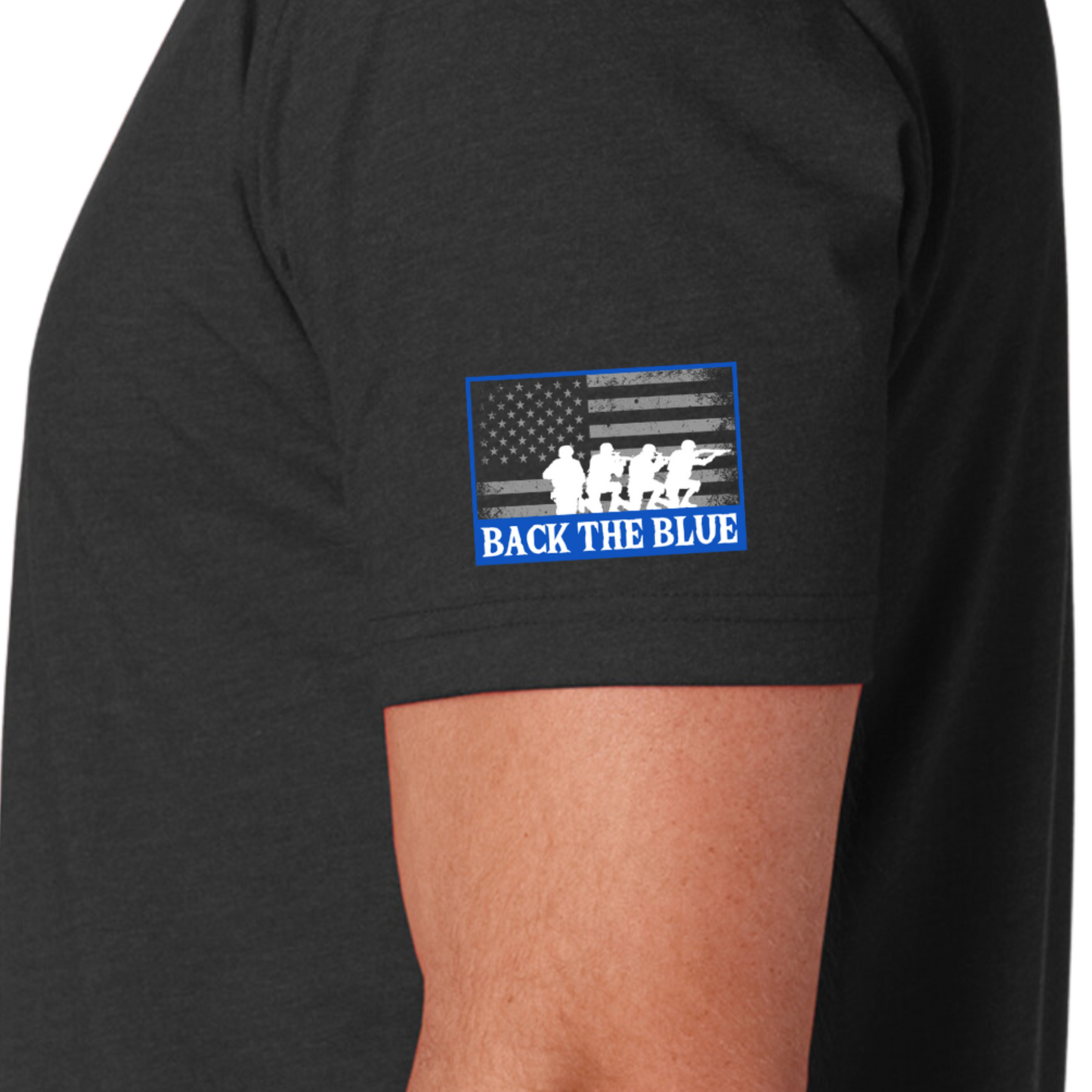 RR Back The Blue - Unisex T-Shirt | Black USA