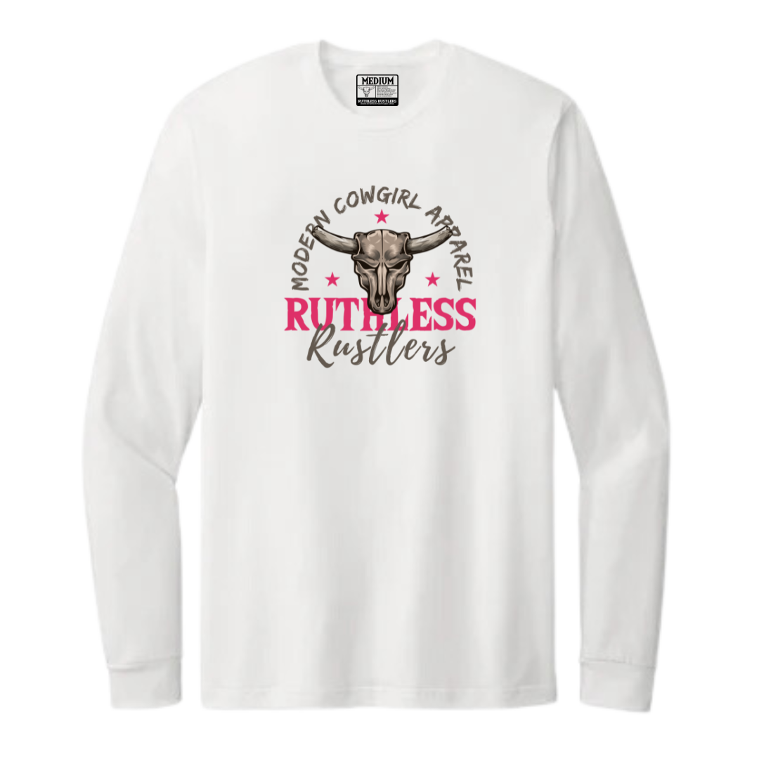 Modern Cowgirl - Unisex Long Sleeve T-Shirt | White