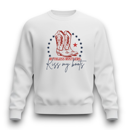 COTTON OUATÉ KISS MY BOOTS | Blanc