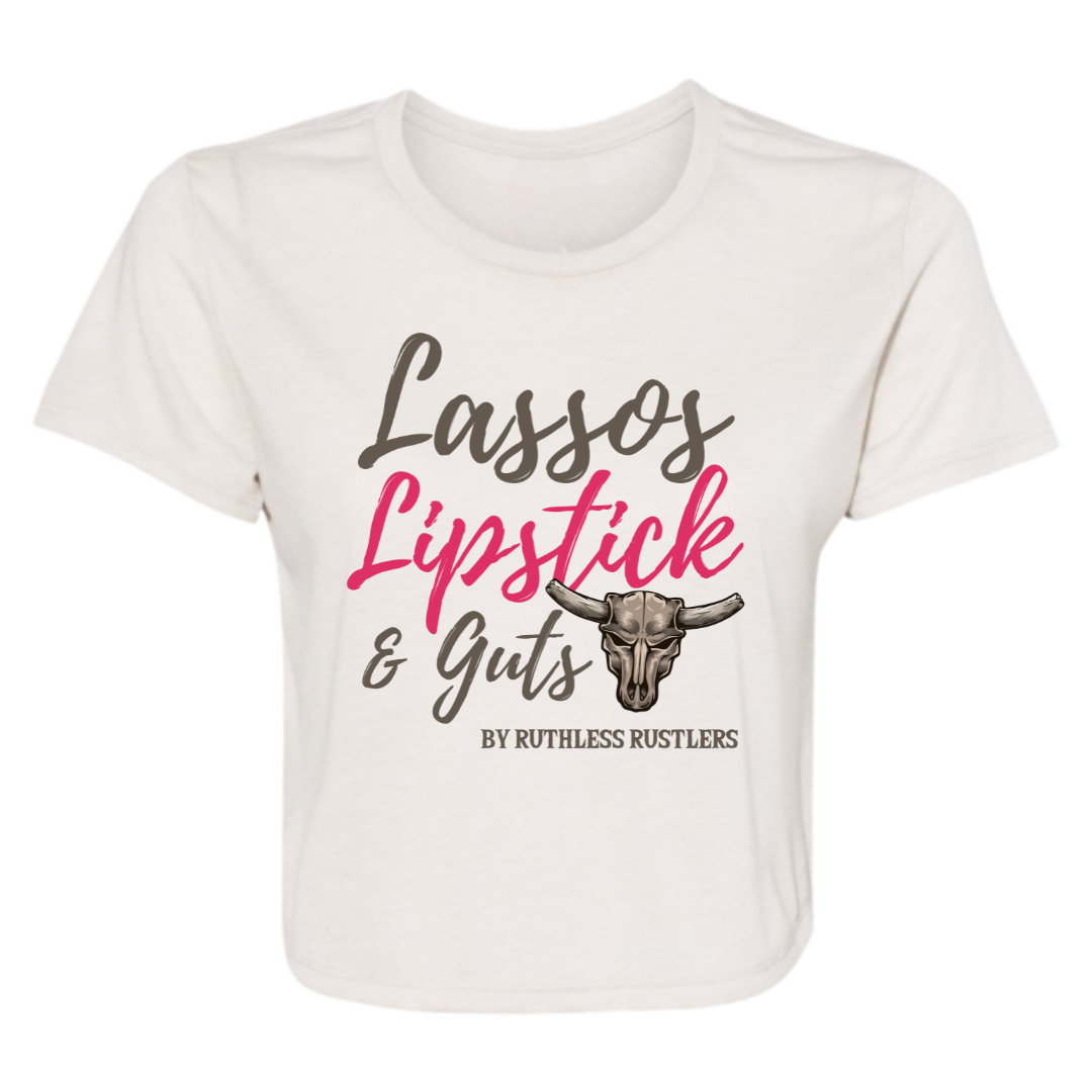 Crop Top Fluide - Ruthless Rustlers Lassos Lipstick & Guts
